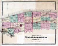 Niagara & Orleans Counties Outline Map, Niagara and Orleans County 1875